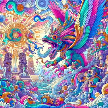 Explique por que os Astecas veneravam o deus Quetzalcoatl?