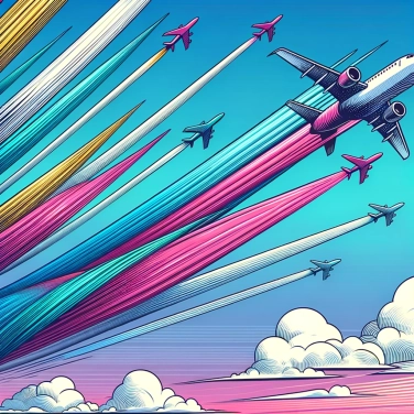 Explique por que os aviões deixam rastros no céu?