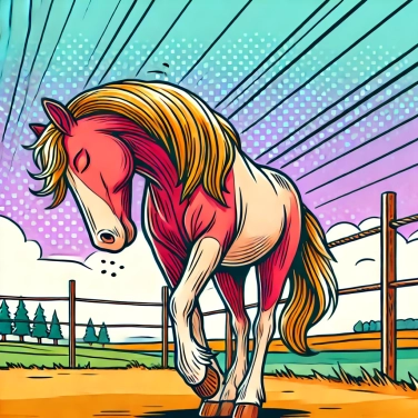 Explique por que os cavalos conseguem dormir em pé?