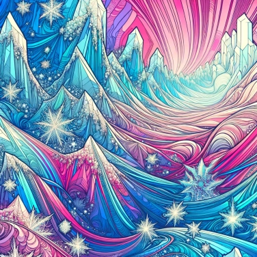 Explique por que os cristais de gelo formam padrões únicos nos glaciares?