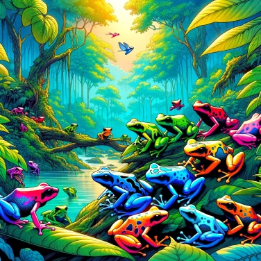 Explique por que os dendrobatídeos são tão coloridos?