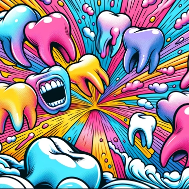 Explique por que os dentes escurecem?