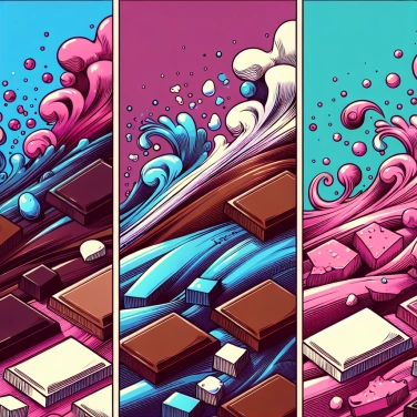 Explique por que os diferentes tipos de chocolate (amargo, ao leite, branco) têm sabores tão distintos?