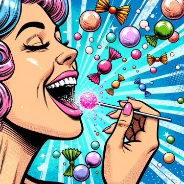 Explique por que os doces efervescentes criam uma sensação de formigamento na língua?