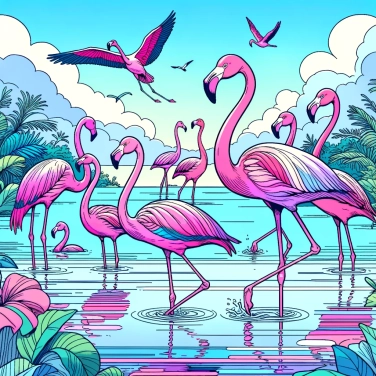 Explique por que os flamingos são cor de rosa?