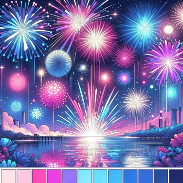 Explique por que os fogos de artifício explodem em cores?