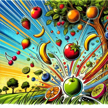 Explique por que os frutos caem das árvores no momento da maturidade?