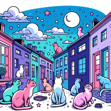 Explique por que os gatos principalmente miando à noite?