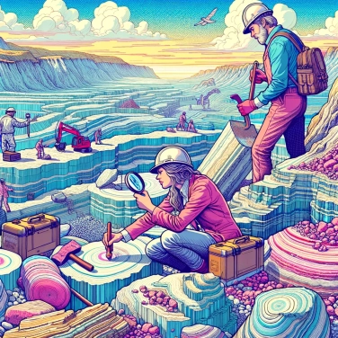 Explique por que os geólogos estudam as camadas para entender a história da Terra?