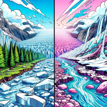 Explique por que os glaciares avançam e recuam?