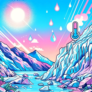 Explique por que os glaciares estão a derreter devido ao aquecimento global?