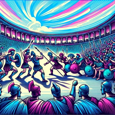 Explique por que os gladiadores eram tão populares na Roma antiga?