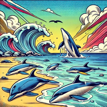 Explique por que os golfinhos e as baleias encalham às vezes nas praias?