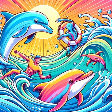 Explique por que os golfinhos podem salvar humanos do afogamento?