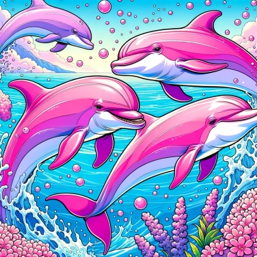 Explique por que os golfinhos rosas são cor-de-rosa?