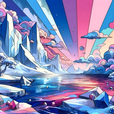 Explique por que os icebergs parecem azuis?