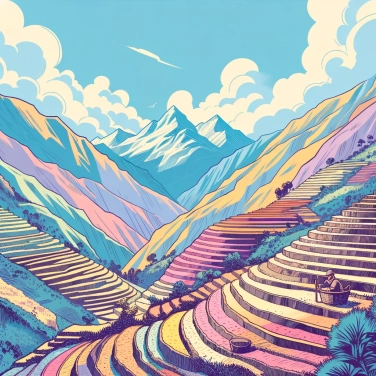 Explique por que os Incas utilizavam terraços agrícolas em degraus para cultivar suas terras?