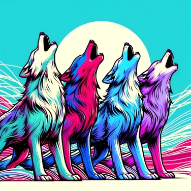 Explique por que os lobos uivam em grupo para se comunicar com os outros membros da matilha?