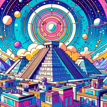 Explique por que os Maias construíam pirâmides astronomicamente alinhadas com as estrelas?