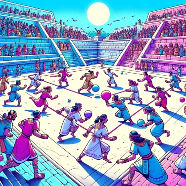 Explique por que os Maias praticavam jogos de bola sagrados durante rituais religiosos?