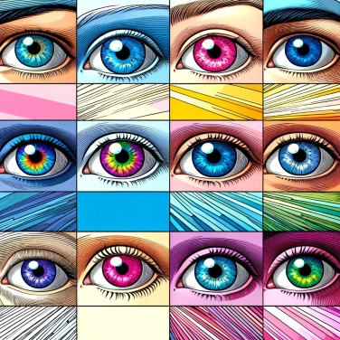 Explique por que os olhos dos humanos têm cores diferentes?