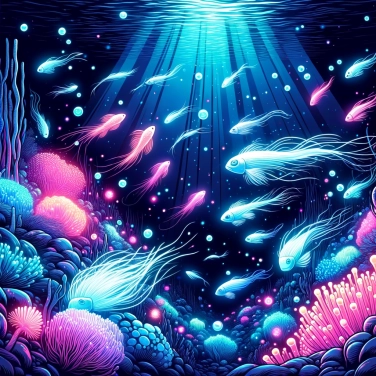 Explique por que os peixes das profundezas produzem sua própria luz?