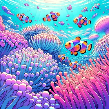 Explique por que os peixes-palhaços podem viver no meio das anêmonas sem serem picados?