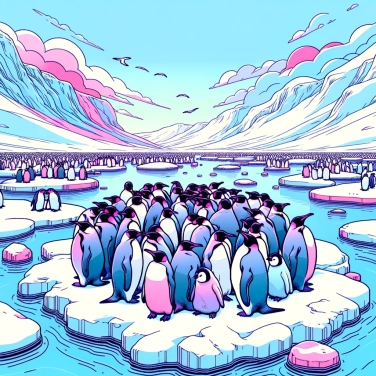 Explique por que os pinguins se agrupam em colônias para se protegerem do frio polar?