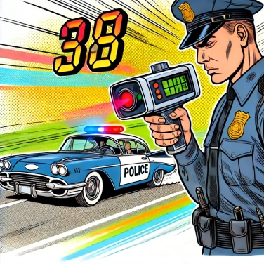 Explique por que os radares utilizados pela polícia detectam com precisão os excessos de velocidade?