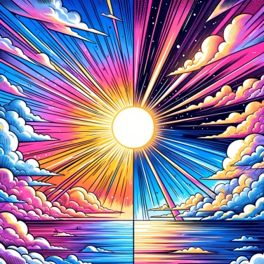 Explique por que os raios do sol são mais quentes ao meio-dia do que ao nascer ou ao pôr do sol?