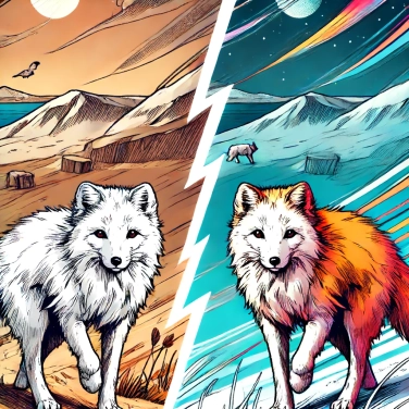 Explique por que os raposas árticas mudam a cor da pelagem de acordo com a estação?