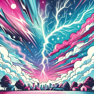 Explique por que os relâmpagos iluminam o céu durante uma tempestade?