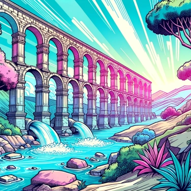 Explique por que os romanos usavam aquedutos para transportar água?