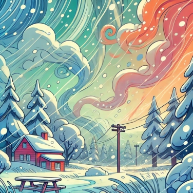 Explique por que os sons podem parecer abafados durante uma tempestade de neve?