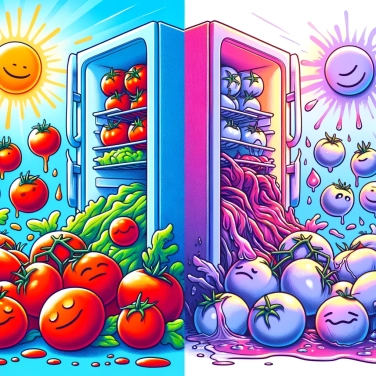 Explique por que os tomates perdem seu sabor na geladeira?
