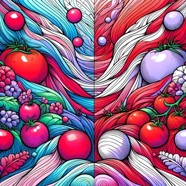 Explique por que os tomates são vermelhos?