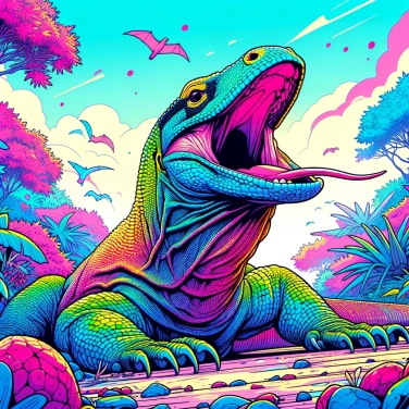 Explique por que os varanos de Komodo possuem uma saliva mortal?