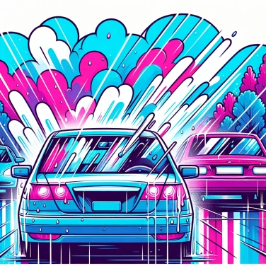 Explique por que os vidros do carro ficam embaçados quando chove?
