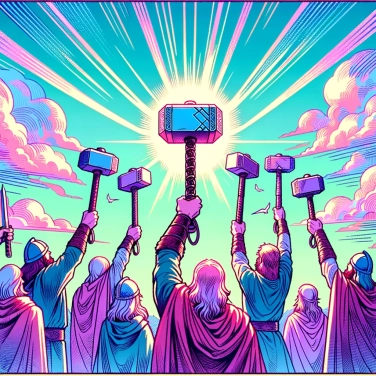 Explique por que os Vikings honravam o deus Thor usando martelos como símbolos sagrados?