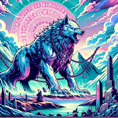 Explique por que os Vikings temiam o lobo Fenrir, que faz parte de suas lendas?