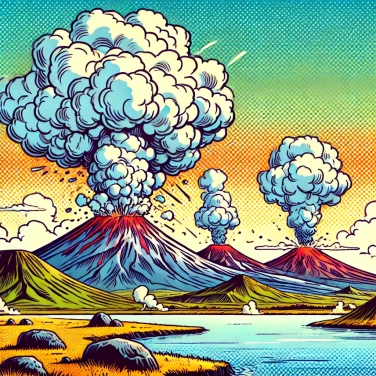 Explique por que os vulcões da Islândia emitem nuvens de cinzas?