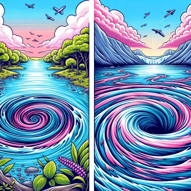 Explique por que se formam os vórtices nos rios e oceanos?