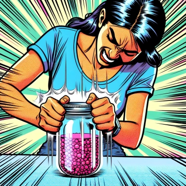 Explique por que um frasco a vácuo resiste à abertura mesmo ao girar a tampa?