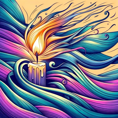 Explique por que um vento forte pode apagar uma vela?