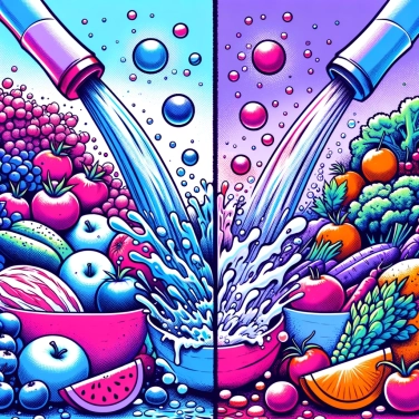 Explique por que usar vinagre para limpar frutas e legumes permite eliminar resíduos de pesticidas de forma mais eficaz do que apenas água?