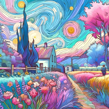 Explique por que Van Gogh usou cores tão vivas em suas pinturas?